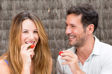 Paar in love verspielt