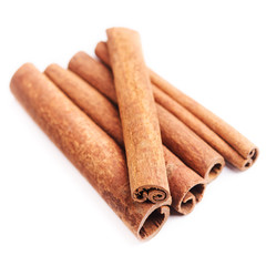 cinnamon sticks isolated