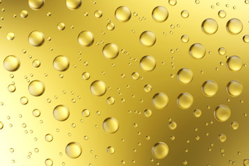 golden water drop background