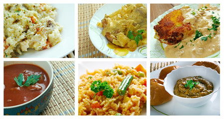  set oriental Indian  cuisine