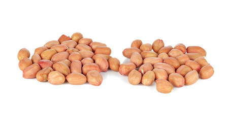 pile of peanuts isolated on white background