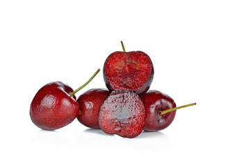 cherry, on a white background