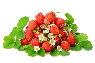 strawberry isolated on a white