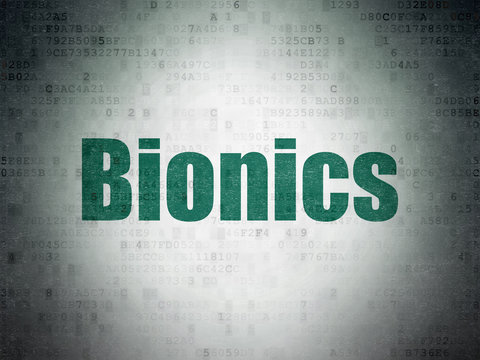 Science concept: Bionics on Digital Paper background