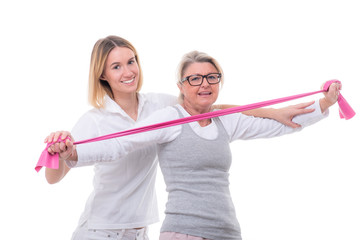 übungen mit strechband