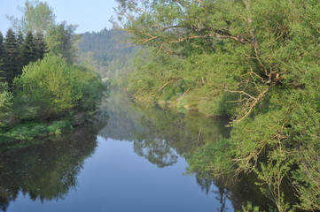 Fototapeta na wymiar River Thaya near Karlstein