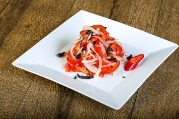 Tomato and onion salad