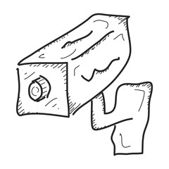 Simple doodle of a security camera