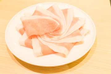 Pork slice