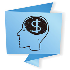 brain money doodle