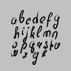 Vector handmade brush script, good lettering eps