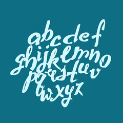 Vector handmade brush script, good lettering eps