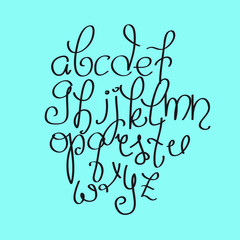 Vector handmade brush script, good lettering eps