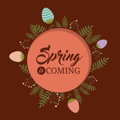 Fototapeta premium hello spring design 