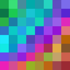 Multicolor square mosaic vector background design