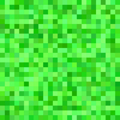 Green color square mosaic vector background