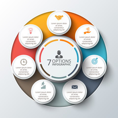 Vector infographic design template.