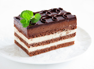 Chocolate and coffee cake 