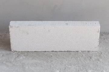 stack of white Lightweight Concrete block, Foamed concrete block