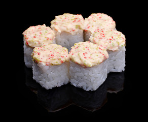 sushi, rolls
