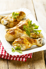 Baked chicken legs