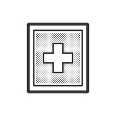  ambulance symbols on Rectangl label