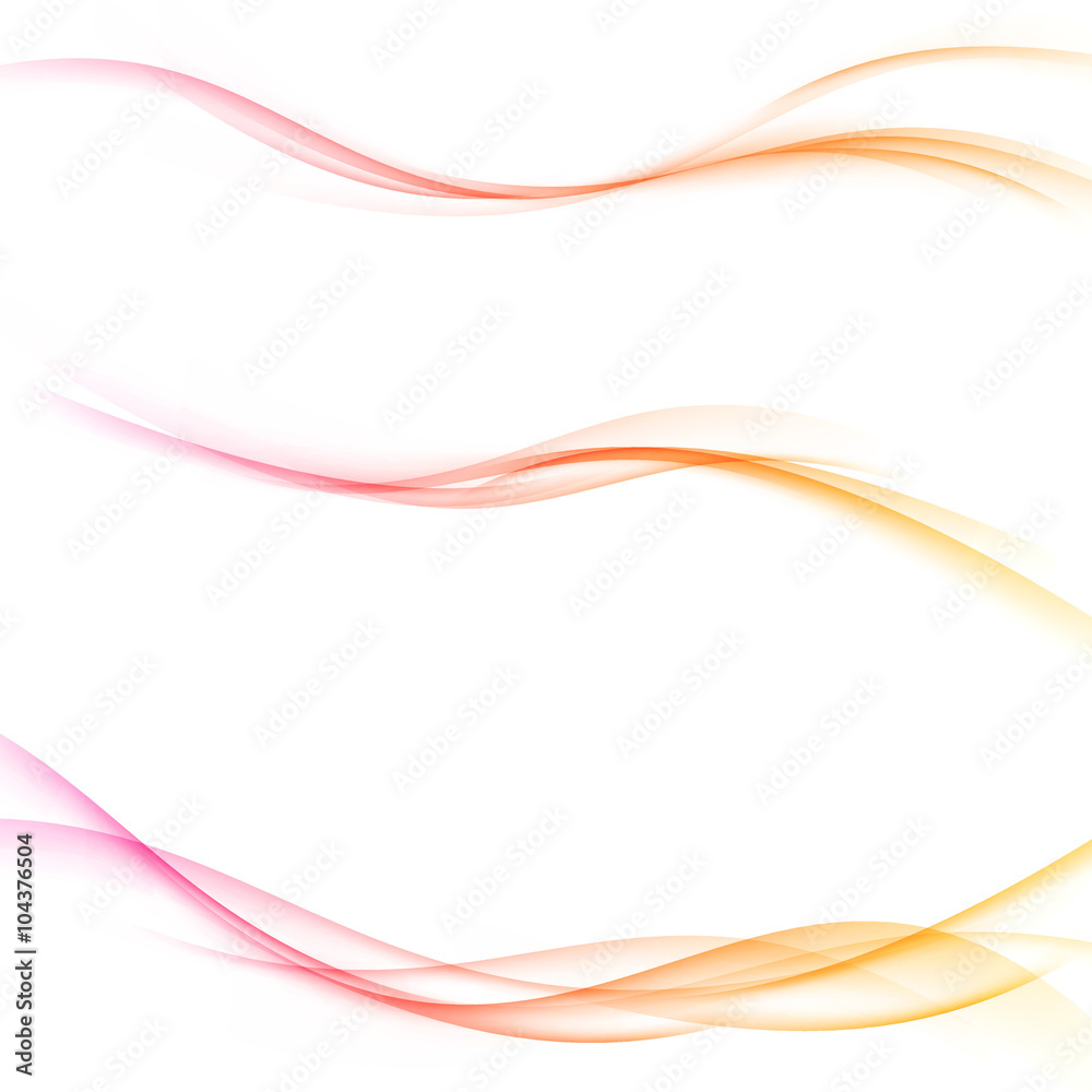 Wall mural abstract minimalistic web swoosh wave lines
