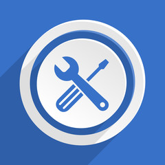 blue flat vector icon