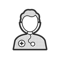 Avatar Doctor Icon design eps10.
