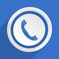 blue flat vector icon