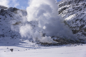 阿寒国立公園の硫黄山