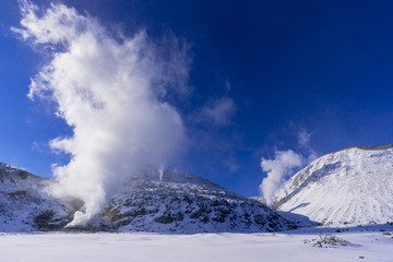 阿寒国立公園の硫黄山