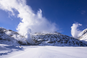 阿寒国立公園の硫黄山