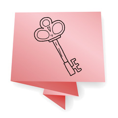 old key doodle