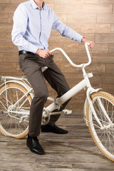 Businessman and Bicycle