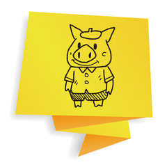 three little pigs doodle