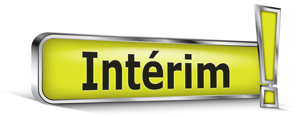 Intérim sur panneau vert