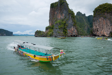 Plakat Boat travel in Tapu island