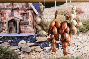 Onion and garlic strings