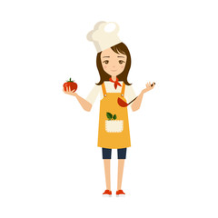Cook Vector Illustration.