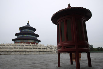 Temple of heaven in cloudy day, Beijing