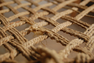 Tangle of ropes - home made bed