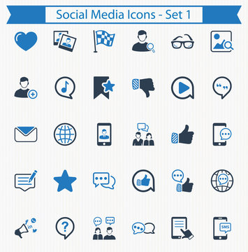 Social Media Icons - Set 1