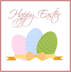 Happy Easter greeting card
