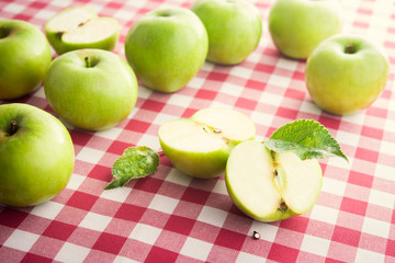 fresh green apples