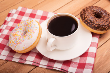 coffee with donut