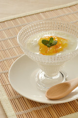 ヨーグルトとマーマレード