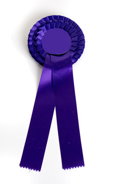 Blaue Tunierschleife 