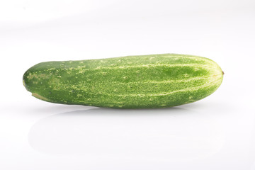 fresh cucumbers isolated on white