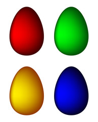Easter egg set vector symbol , icon  design. Spring illustration isolated on white background.